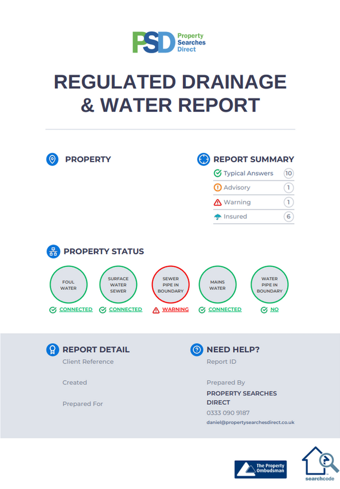 Drainage & Water Search (Regulated) 5-12 working days