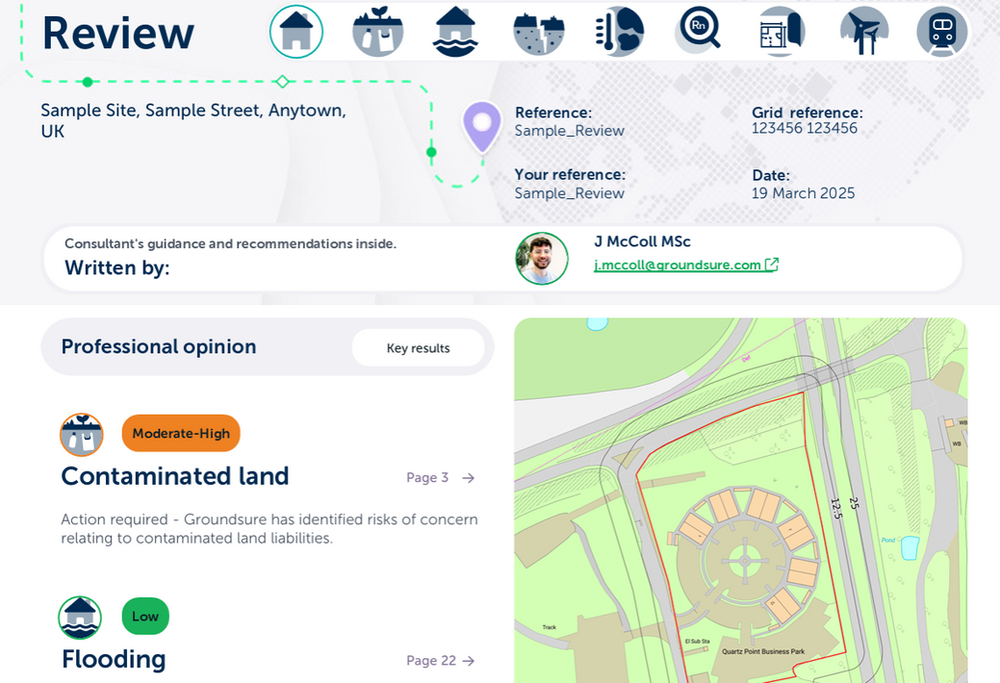 Groundsure "Review" Commercial Environmental Report (3-4 working Days)