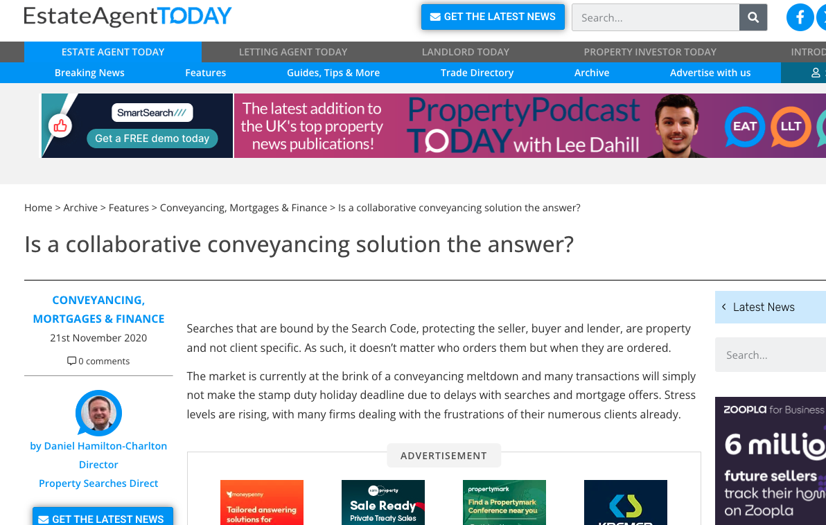 Is a collaborative conveyancing solution the answer?