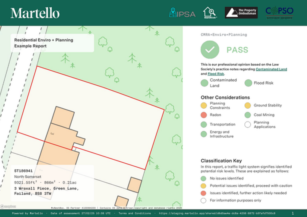 Residential Environmental report with Planning data - Martello